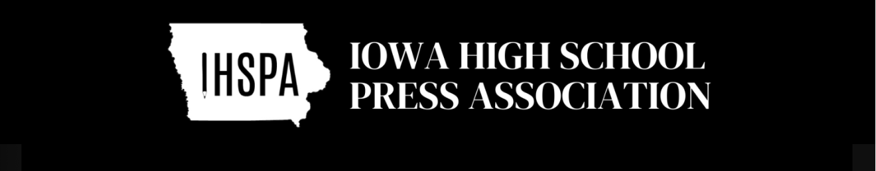 Iowa High School Press Association with the state and logo
