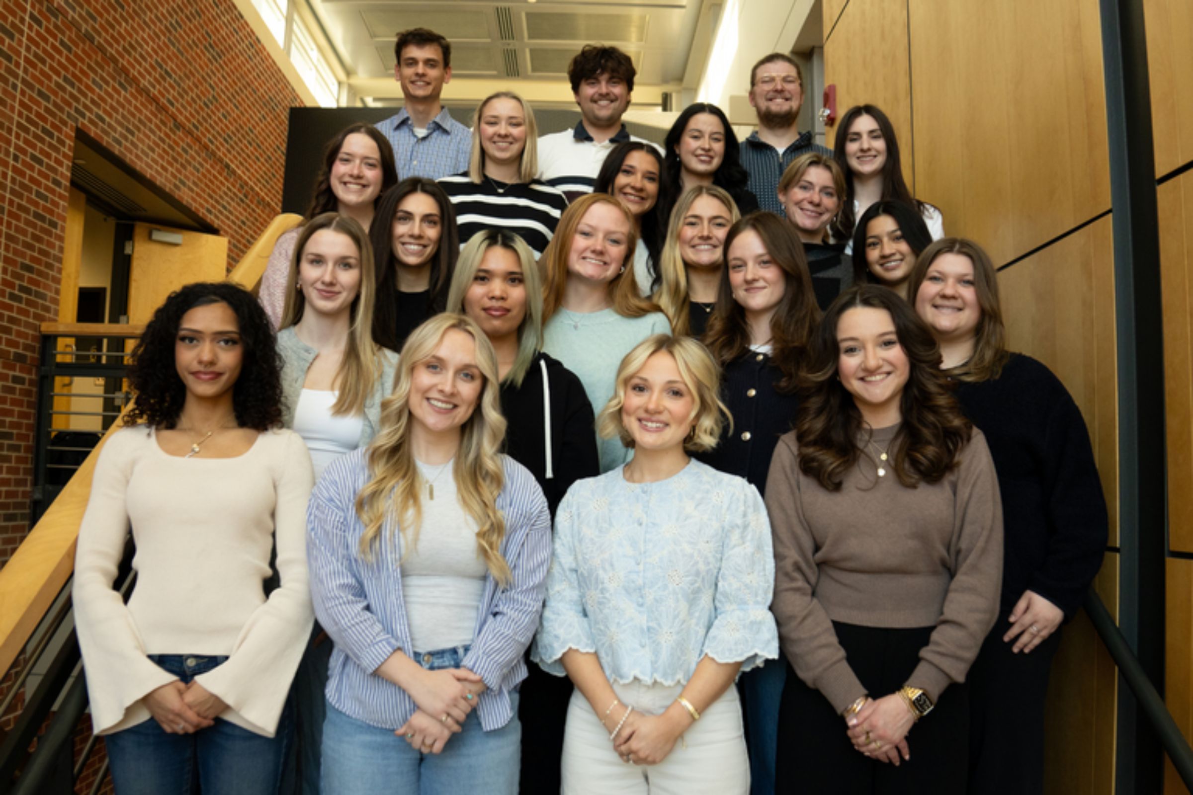 This is a photo of students in the Adler Agency