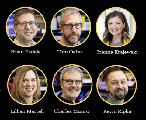 Image of six promoted faculty