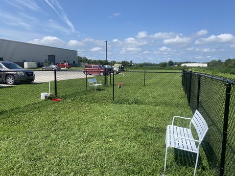 This is Fencing purchased through a grant from the Office of Community Engagement