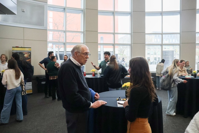 Current SJMC students met with members of the Professional Advisory Board to network with industry professionals.