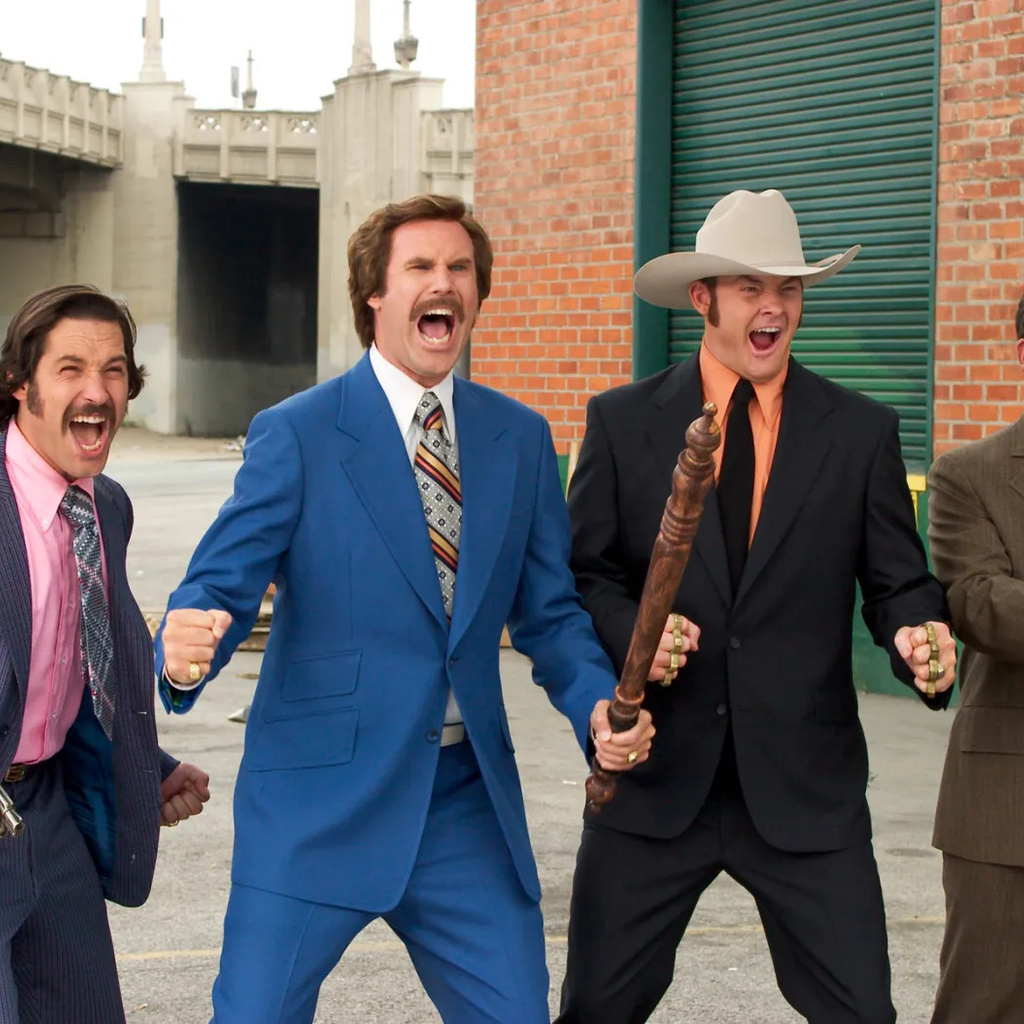 SJMC Midday Movie: Anchorman: The Legend of Ron Burgundy promotional image