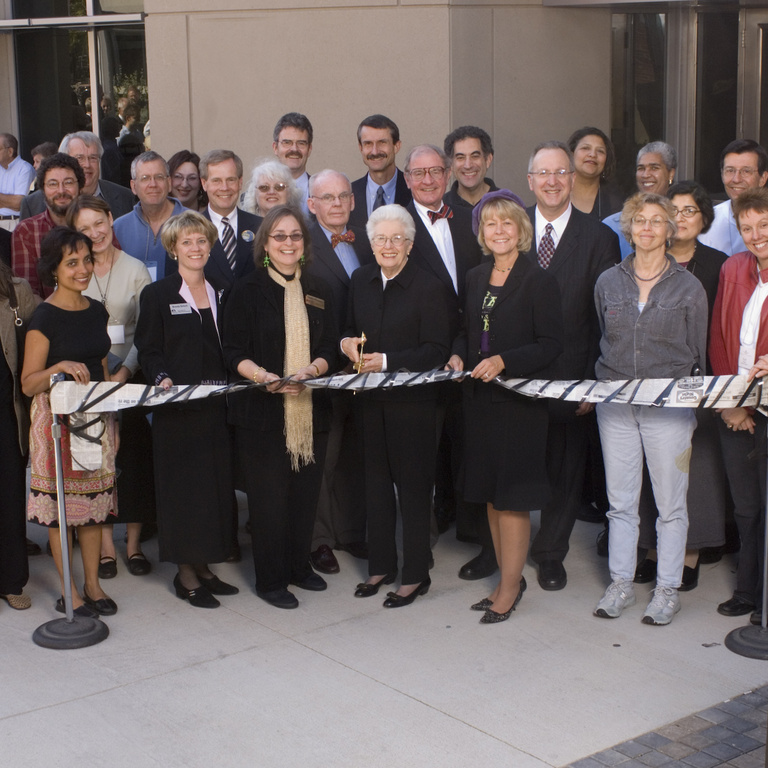 Ribbon cutting ceremony for AJB