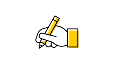 Image of hand writing